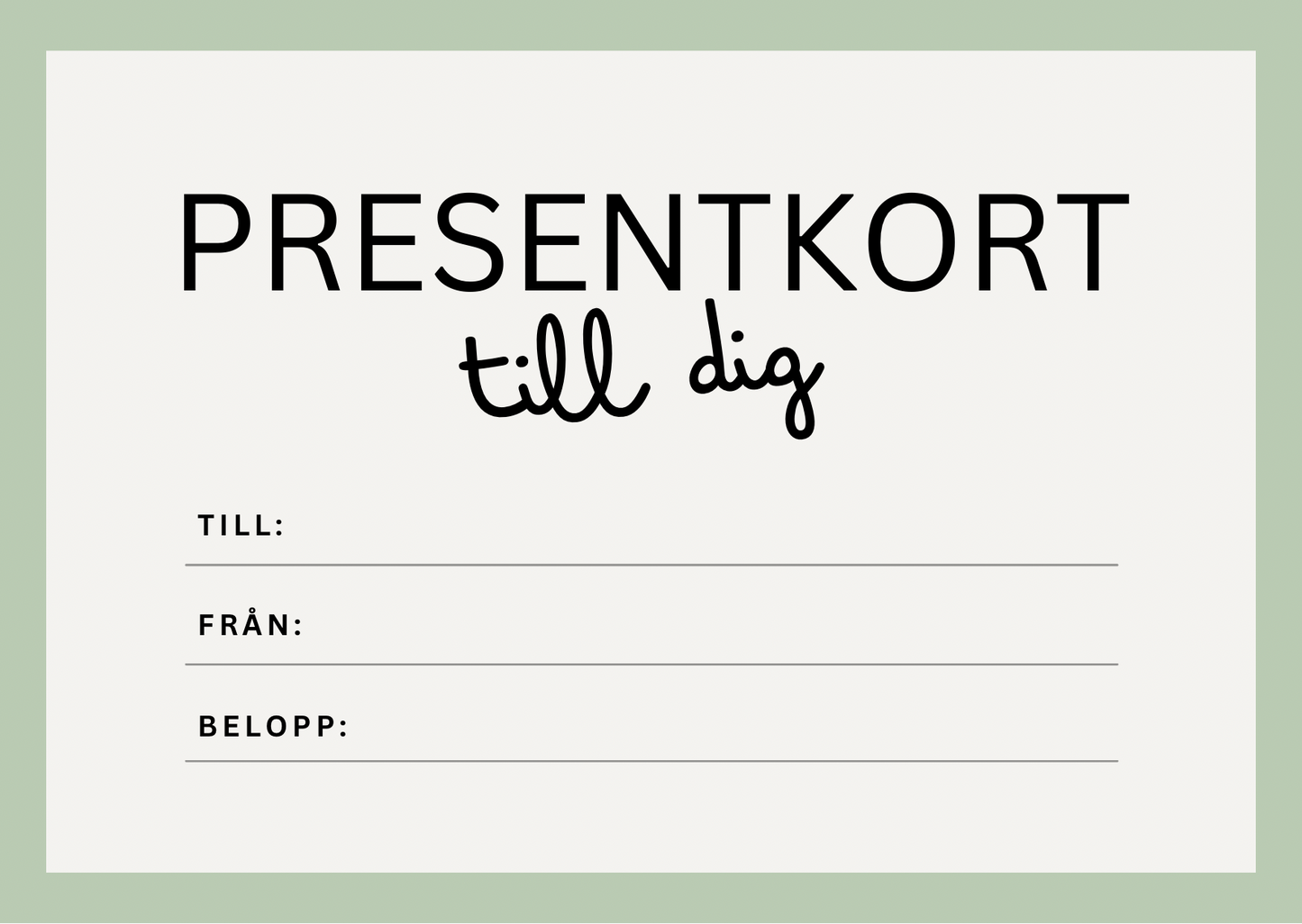 Twinklebug.se presentkort