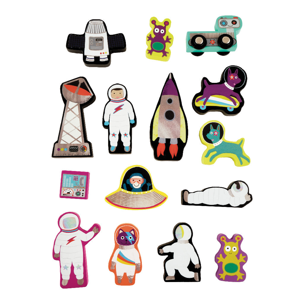 Playbox träfigurer- Rymd