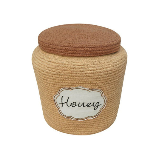 Decorative Basket Honey Pot 