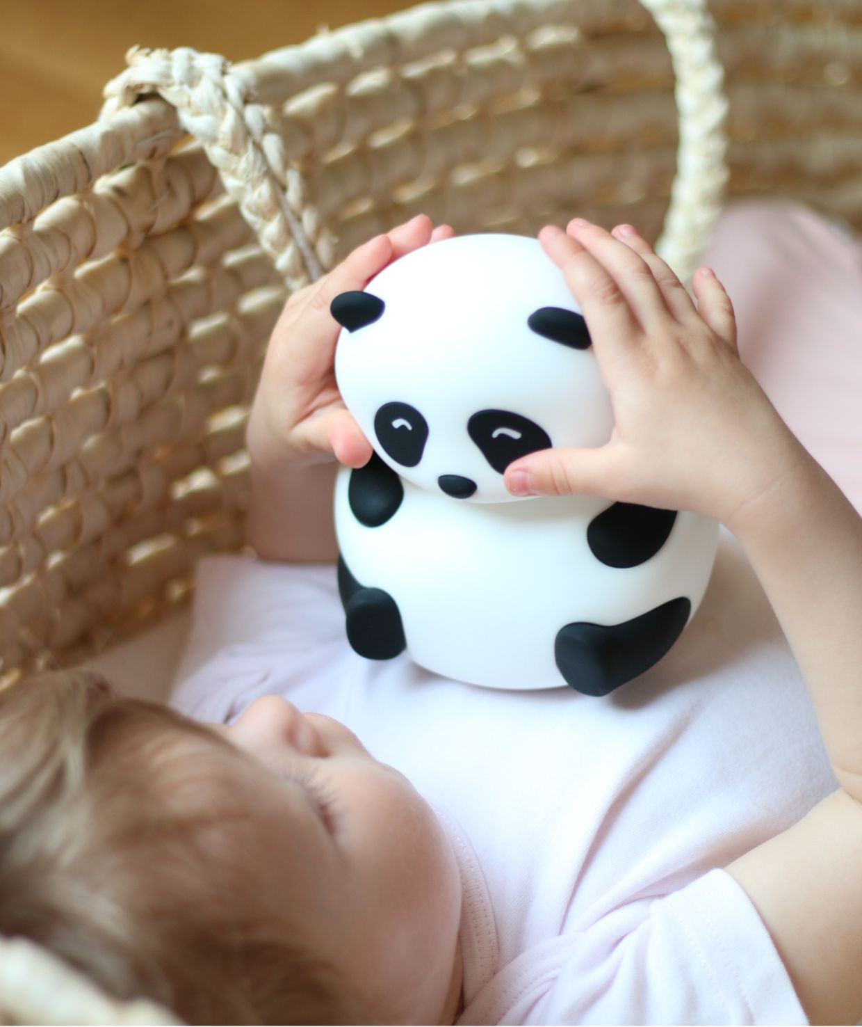 Nattlampa i silikon- Panda
