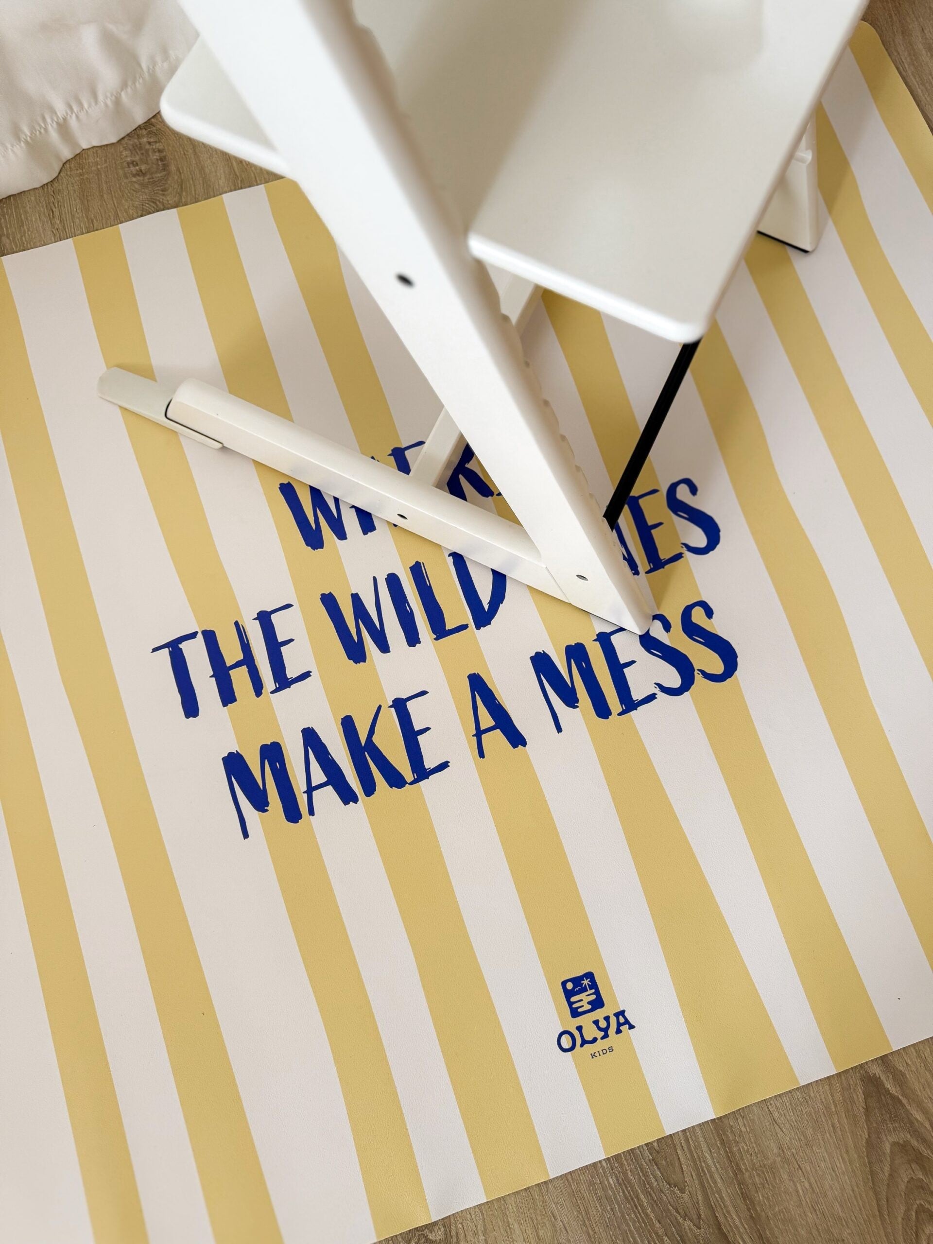 Kids Mealtime Floor Mat, Non-Slip & Waterproof - Wild Citronello