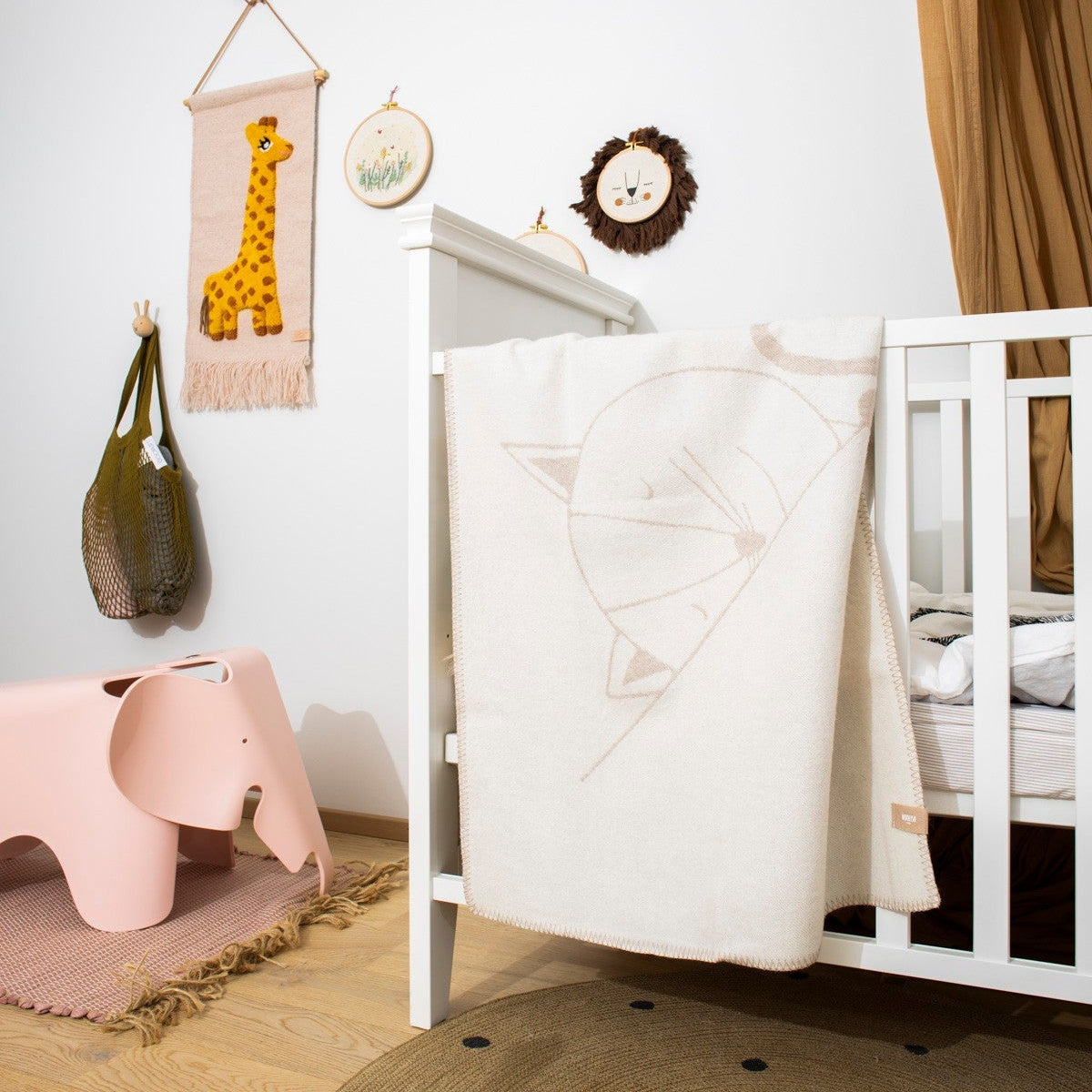 Merino baby blanket - Kitty