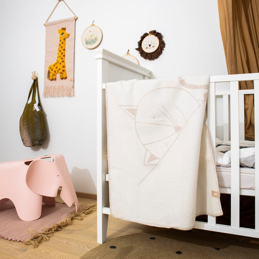 Merino baby blanket - Kitty