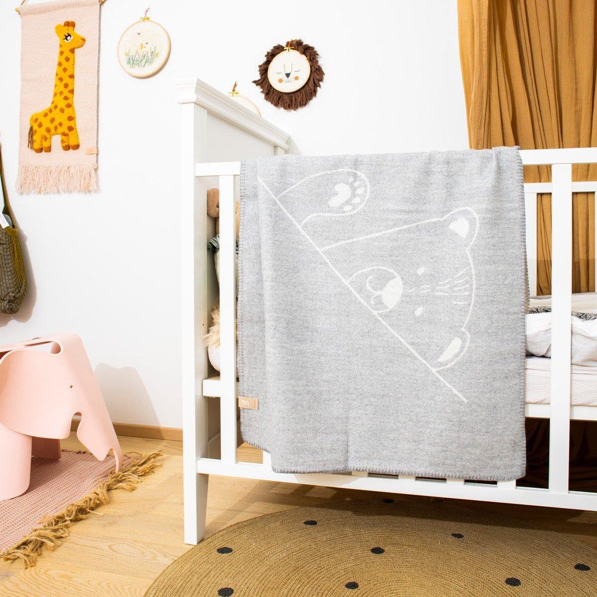 Merino baby blanket - Teddy