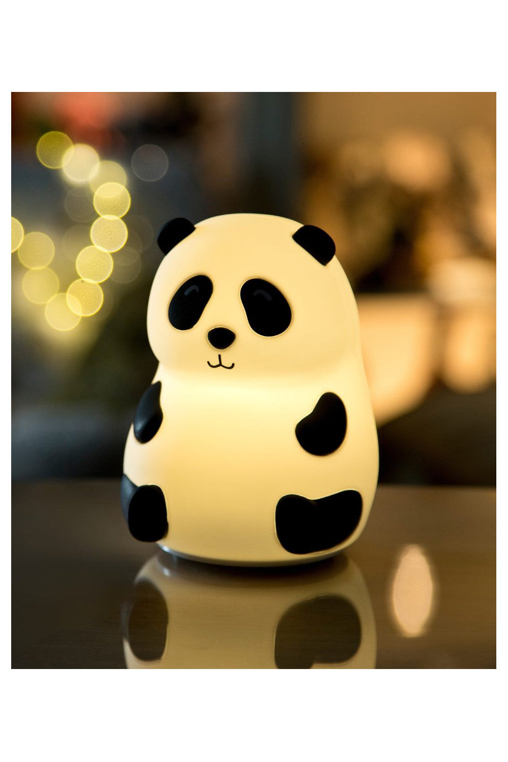 Nattlampa i silikon- Panda